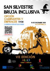 Las calles de Alcantarilla acogen el sábado la séptima edición de la carrera popular navideña San Silvestre Bruja