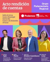 El Grupo Parlamentario PodemosIzquierda Unida-VerdesAlianza Verde rendirá cuentas en el García Alix