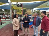 El Ayuntamiento de Águilas combate el calor extremo con la instalación de toldos en sus parques infantiles