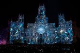 La tecnologa de Panasonic cubre de navidad la fachada del palacio Cibeles por segunda vez