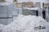 30.000 refugiados sirios afectados por la tormenta de nieve 'Karim'