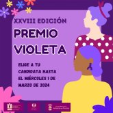 Abierto el plazo de presentación de candidaturas para la XXVIII edición del Premio Violeta