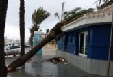 La Policia Local de Cartagena aconseja extremar precauciones ante el temporal de lluvia y viento