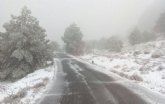 El temporal deja nieve en las cotas m�s altas del parque de Sierra Espuña