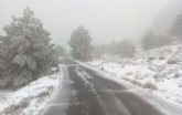 El temporal deja nieve en las cotas más altas del parque de Sierra Espuña