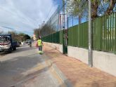 Avanzan las obras de acceso peatonal al CEIP San Félix de Zarandona para mejorar la seguridad de los vecinos