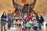 Visita de alumnos de 2º de Primaria del Colegio San Francisco al Ayuntamiento de Jumilla