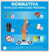 La Policía Local edita una guía de utilización de vehículos de movilidad personal