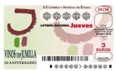 La DOP Jumilla protagonista del sorteo de Lotería Nacional del 14 de abril