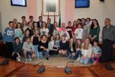 27 alumnos de la ciudad de Ås (Noruega), son recibidos por el Alcalde de Alcantarilla
