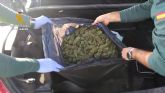 La Guardia Civil detiene a dos personas con cerca de seis kilos de marihuana en un turismo