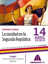 La asociacin Amanecer 31 conmemorar con una ofrenda floral el 92.o aniversario de la proclamacin de la Segunda Repblica