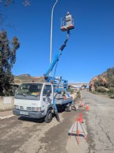 El Ayuntamiento de Puerto Lumbreras inicia la renovación del sistema de alumbrado público en la avenida de Granada