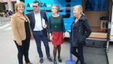 La oficina INFOmóvil visitó ayer Totana, por segunda vez este año, para dar a conocer los servicios disponibles a emprendedores y empresarios