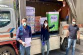 La Estacin de Servicio Madrid dona cuatro pallets de productos al operativo de emergencia municipal