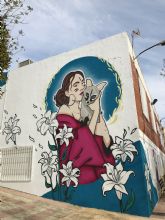 El Ayuntamiento de Molina de Segura promueve la realización de un mural artístico en el exterior del Centro Social del Barrio San Antonio