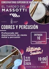 El tardeo del Massotti' despide su primera temporada con un vibrante concierto de metales y percusión