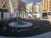 La Plaza de Europa ofrece una novedosa zona de juegos infantiles