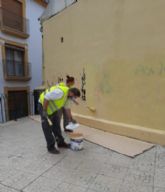 Los alumnos y alumnas del curso de 'Pintura Decorativa' del Proyecto Sumamos inician su formacin prctica mejorando las calles y plazas del casco histrico y de los barrios altos
