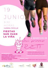 El Ayuntamiento de Lorca organiza para este domingo la tradicional carrera popular de La Viña a beneficio de la Asociación 'Mi Princesa de Rett'