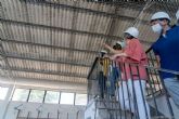 Comienza la retirada de fibrocemento en el CEIP Jos Mara Lapuerta