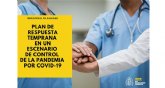 Sanidad traslada a las CCAA el 'Plan de respuesta temprana en un escenario de control de la pandemia por COVID-19'