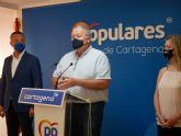 El Partido Popular presenta una batería de preguntas al Gobierno de Espana para saber si tiene intención de actuar este verano en el Mar Menor