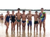 Seis triatletas murcianos participan en el Encuentro Nacional de Menores de Triatlón celebrado en La Estanca de Alcañiz