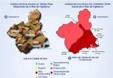 Aviso por contaminacin atmosfrica en Cartagena debido a la presencia de masas de aire africano