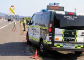 La Guardia Civil detecta en Mula a un motorista circulando a gran velocidad