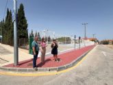 Sangonera la Verde estrena nueva acera junto al CEIP Nicols de Raya mejorando la seguridad escolar con una inversin de ms de 38.000€