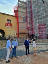 Las obras que recuperan el esplendor original de la fachada de la Basílica de la Vera Cruz están próximas a su finalización tras un año de restauración