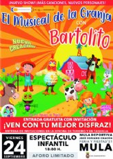 Cambio de lugar evento infantil «El musical de la Granja de Bartolito»