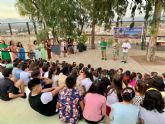 El alcalde de Lorca da la bienvenida a los alumnos y alumnas del colegio Casa del Niño en el inicio del nuevo curso escolar
