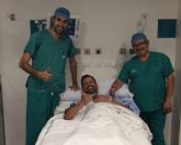 Jos Joaqun Rojas, del Movistar Team, operado en el Hospital de Molina