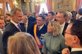 La alcaldesa de Cartagena asiste a la recepci�n de los Reyes en el Palacio Real por el D�a de la Fiesta Nacional