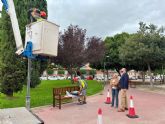 Murcia renueva el alumbrado pblico de los principales jardines del Barrio del Progreso para mejorar la eficiencia energtica y la seguridad