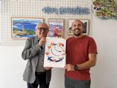 El ilustrador murciano Eloy Gonz�lez crea el cartel de la I Cena Solidaria de Jes�s Abandonado, inspirado en el milagro de los panes y los peces