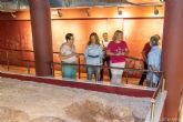 El yacimiento de la Plaza Serreta mostrar a los visitantes los restos de una calzada romana