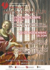 La Concejala de Educacin, a travs del Conservatorio de Msica, conmemora el da de Santa Cecilia con diversas actividades