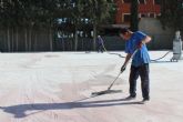 La Comunidad Autónoma remodela la pista polideportiva del colegio Juan Antonio López Alcaraz
