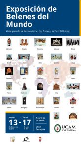 La UCAM de Cartagena acoge una exposicin de 73 belenes de los cinco continentes