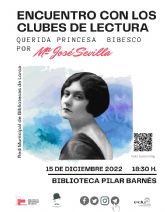 La Biblioteca 'Pilar Barnés' organiza un encuentro entre los integrantes de sus clubes de lectura y la escritora María José Sevilla el próximo jueves, 15 de diciembre