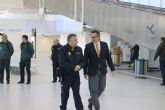El delegado del Gobierno supervisa el dispositivo de seguridad del nuevo Aeropuerto Internacional Regin de Murcia