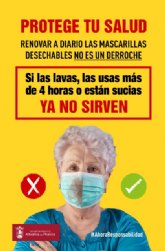 'Protege tu salud', una nueva iniciativa para concienciar del buen uso de las mascarillas