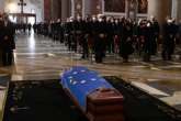 Pedro Sánchez asiste al funeral del presidente del Parlamento Europeo, David Sassoli