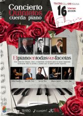 Concierto de msica romntica en el Teatro Villa de Molina, a cargo de quintetos de cuerda y piano, el viernes 16 de febrero