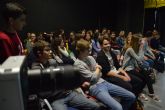 Estudiantes del Narval reciben una masterclass de cine en la UPCT
