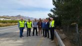 Fomento inicia una obra en la carretera que une las pedanas de la Costera Norte para mejorar la seguridad de sus urbanizaciones