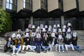 Estudiantes de Fsica Computacional conmemoran el Da de Pi con una creativa representacin numrica